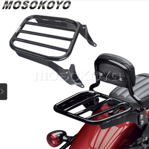 TỰA LƯNG THẤP MÀU ĐEN + GIÁ ĐÈO HÀNG DÒNG HD SPORTSTER LK SP001148