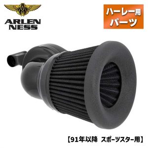LỌC GIÓ 90 ĐỘ HÃNG ARLEN NESS MÀU ĐEN LẮP XE HD SPORTSTER 1010-2722 600-034