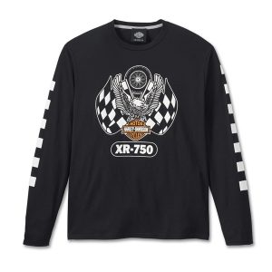 ÁO NỈ DÀI TAY MÀU ĐEN XR750 99310-25MM