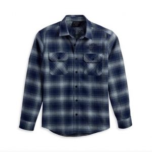 ÁO SƠ MI CHÍNH HÃNG HD CARO XANH Safari Flannel 96122-23VM