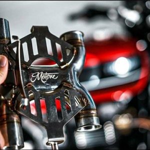 X-PIPE HIỆU MOTONE BẦU KHÍ THẢI ĐỘ CHO TRIUMPH CLASSIC CÓ PAD MTE120 - CHIẾC