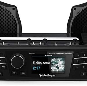 BỘ 4 LOA VÀ SOURCE KIT HIỆU ROCKFORD FOSGATE LẮP XE HD ROAD GLIDE ULTRA, ELECTRA GLIDE & ULTRA CLASSIC 1998-2013 - STAGE 1 HD9813SGU-STAGE1