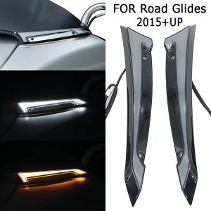 ĐÈN LED KÍNH CHẮN GIÓ LẮP XE ROADGLIDE HD 2IN1