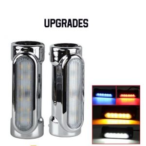 ĐÈN LED POLICE MÀU CHROME HD LẮP KHUNG CHỐNG ĐỔ LK SP000967