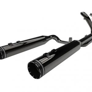 PÔ KHROME WERKS FULL SYSTEM 2-into-2 DOMINATOR 4-1/2" ĐEN BÓNG LẮP HD TOURING 1800-2177 201810A