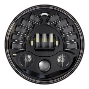 ĐÈN PHA TRÒN CÓ LIẾC HIỆU JW 7 INCH MÀU ĐEN 2001-1773 0555011 - CÁI