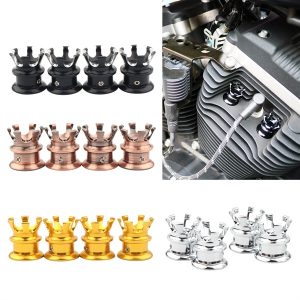 BỘ NÚT VƯƠNG MIỆNG NẮP ĐẦU BÒ (4 CHI TIẾT) MÀU ĐEN LẮP XE HD SPORTSTER 1987 TRỞ LÊN