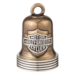 CHUÔNG ĐỒNG HARLEY-DAVIDSON BRASS RIBBED EDGE LOGO RIDE BELL 98273-25VX
