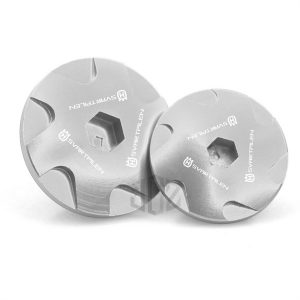 NẮP TRÒN BƯỞNG MÁY MÀU BẠC LẮP XE HUSQVARNA