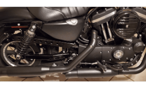 PÔ HIỆU COBRA SLIP-ON MÀU ĐEN LẮP HD SPORTSTER 2014 -2020 6086RB - ĐÔI