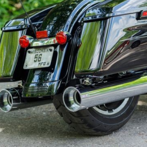 PÔ HIỆU S&S SLIP ON MK45 4.5'' MÀU CHROME TRACER LẮP HD TOURING 2017 UP M8 550-0669 - CẶP