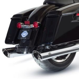PÔ HIỆU S&S SLIP ON SLASH 4'' MÀU CHROME LẮP HD TOURING 2017 UP M8 550-0695 - CẶP