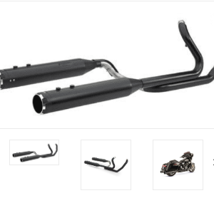 PÔ HIỆU S&S FULL CÂY 2-2 MÀU ĐEN ĐUÔI ĐEN BÓNG LẮP HD TOURING 2017-2020 550-0700C - CẶP