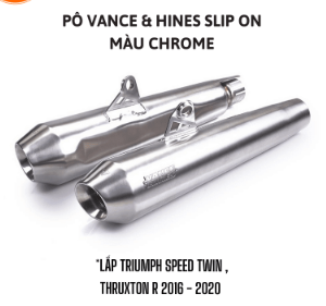 PÔ VANCE HINES SLIP-ON LẮP TRIUMPH SPEED TWIN , THRUXTON R 2016 - 2020 A9600524 - ĐÔI