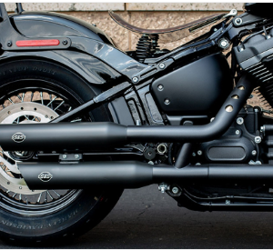 PÔ HIỆU S&S SLIP ON GRAND NATIONAL MÀU BLACK LẮP HD SOFTAIL 2018 UP M8 550-0734 - CẶP