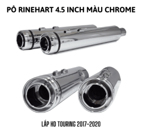 PÔ RINEHART 4.5 INCH ĐUÔI MÀU CHROM LẮP HD TURING 2017-2020 500-0110C - ĐÔI