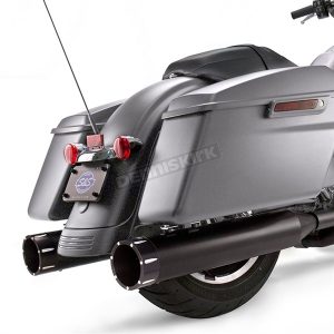 PÔ HIỆU S&S SLIP ON MK45 4.5'' MÀU ĐEN ĐUÔI TRACER LẮP HD TOURING 2017 UP M8 550-0670 - CẶP