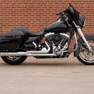 PÔ SYSTEM HIỆU S & S MÀU CHROME ĐUÔI ĐEN 4.5 INCH LẮP HD TOURING 1995-2005, 2007-2009 FL 550-0776 - Bộ