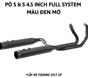 PÔ SLIP- ON HIỆU S & S MÀU ĐEN 4.5 INCH LẮP HD TOURING 2018 - 2020 550-0666 - Đôi