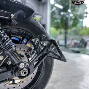 PAD BIỂN SỐ NGANG MÀU ĐEN CÓ ĐÈN SPORTSTER/ SOFTAIL M8 LK CUSTOM SP000952