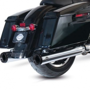 PÔ HIỆU S&S SLIP ON GRAND NATIONAL 4'' MÀU CHROME ĐUÔI ĐEN LẮP HD TOURING 2017 UP M8 550-0693 - CẶP