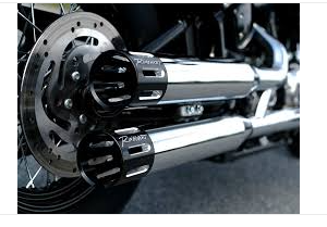 PÔ RINEHART 3.5 INCH MÀU CHROME ĐUÔI CẮT CNC LẮP HD SOFTAIL 2018 - 2020 500-1200-SLOT - ĐÔI