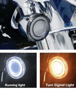 BỘ ĐÈN XI NHAN LED TRÒN 3IN1 PHÍA TRƯỚC LẮP HD TOURING, SOFTAIL LK SP001123