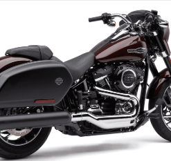 PÔ HIỆU COBRA SLIP-ON MÀU ĐEN LẮP HD SPORT GLIDE 2018 UP 6521B - ĐÔI