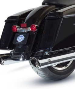 PÔ HIỆU S&S SLIP ON SLASH 4'' MÀU CHROME LẮP HD TOURING 2017 UP M8 550-0695 - CẶP