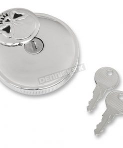 NẮP BÌNH XĂNG CÓ KHOÁ MÀU ĐẦU LÂU CHROME DRAG BÊN TRÁI LẮP HD ROADKING