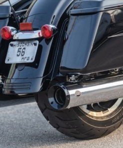 PÔ HIỆU S&S SLIP ON GNX 4'' MÀU CHROME ĐUÔI ĐEN LẮP HD TOURING 2017 UP 550-0991 - CẶP