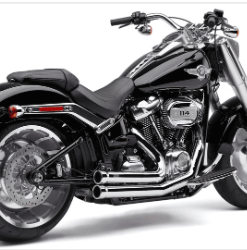 PÔ HIỆU COBRA SPEEDSTER SHORT 909'S FULL SYSTEM MÀU CHROME LẮP HD PATBOY 2018 - 2020 6715 - BỘ