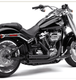 PÔ HIỆU COBRA SPEEDSTER SHORT 909'S FULL SYSTEM MÀU ĐEN LẮP HD PATBOY 2018 - 2020 6715B - BỘ