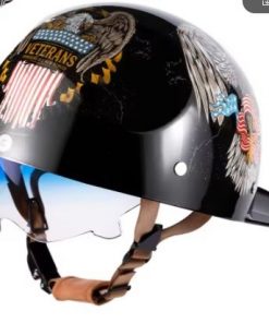 MŨ BẢO HIỂM 1/2 GANGSTER LOẠI CÓ KÍNH CUSTOM PAINT