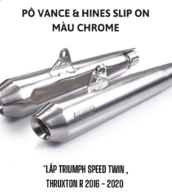 PÔ VANCE HINES SLIP-ON LẮP TRIUMPH SPEED TWIN , THRUXTON R 2016 - 2020 A9600524 - ĐÔI
