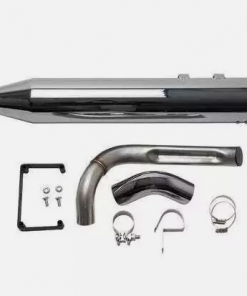 PÔ HIỆU S&S SLIP ON SIDEWINDER 2-1 MÀU CHROME ĐUÔI ĐEN CUT LẮP HD TOURING 2009-2020 550-0829 - CẶP