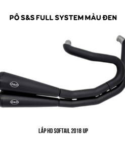 PÔ S&S FULL CÂY GRAND NATIONAL 2-2 MÀU ĐEN LẮP CHO SOFTAIL 2018 - 2019 550-0815A - CẶP
