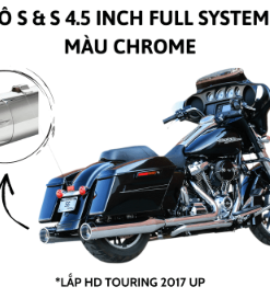 PÔ HIỆU S&S SYSTEM 4.5 INCH MÀU CHROME LẮP HD TOURING 2017 Up 550-0851 - BỘ