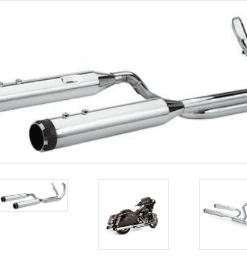 PÔ HIỆU S&S FULL CÂY 2-2 MÀU CHROME ĐUÔI ĐEN BÓNG LẮP HD TOURING 2017-2020 550-0699C - CẶP