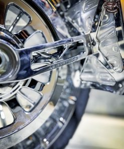 PAD BIỂN SỐ NGANG MÀU CHROME CÓ ĐÈN SPORTSTER/SOFTAIL M8 LK CUSTOM