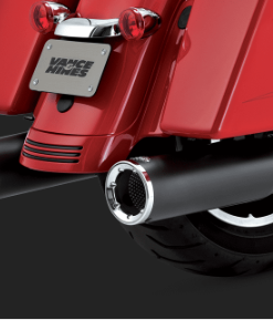 PÔ VANCE HINES SLIP-ON MÀU ĐEN LẮP HD TOURING 2017-2020 46463 - ĐÔI