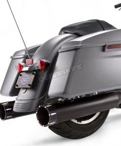 PÔ HIỆU S&S SLIP ON MK45 4.5'' MÀU ĐEN ĐUÔI TRACER LẮP HD TOURING 2017 UP M8 550-0670 - CẶP