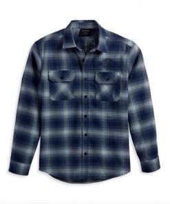 ÁO SƠ MI CHÍNH HÃNG HD CARO XANH Safari Flannel 96122-23VM