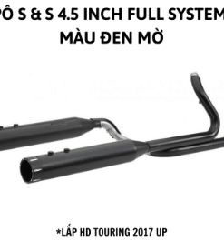 PÔ SLIP- ON HIỆU S & S MÀU ĐEN 4.5 INCH LẮP HD TOURING 2018 - 2020 550-0666 - Đôi