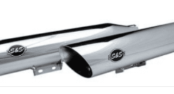 PÔ HIỆU S&S SLIP ON SLASH MÀU CHROME LẮP HD SOFTAIL 2018 UP M8 550-0739 - CẶP