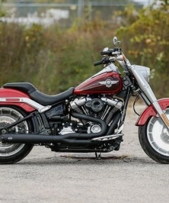 PÔ S&S FULL CÂY SUPER STREET 2-1 MÀU ĐEN LẮP CHO SOFTAIL 2018UP 550-0846B - CẶP
