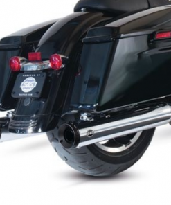 PÔ HIỆU S&S SLIP ON GRAND NATIONAL 4'' MÀU CHROME ĐUÔI ĐEN LẮP HD TOURING 2017 UP M8 550-0693 - CẶP