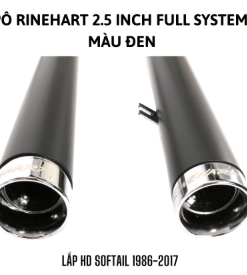 PÔ RINEHART FULL SYSTEM 2.5 INCH MÀU ĐEN LẮP HD SOFTAIL 1986-2017 ( HÀNG LƯỚT ) 300-0121C - BỘ