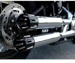 PÔ RINEHART 3.5 INCH MÀU CHROME ĐUÔI CẮT CNC LẮP HD SOFTAIL 2018 - 2020 500-1200-SLOT - ĐÔI